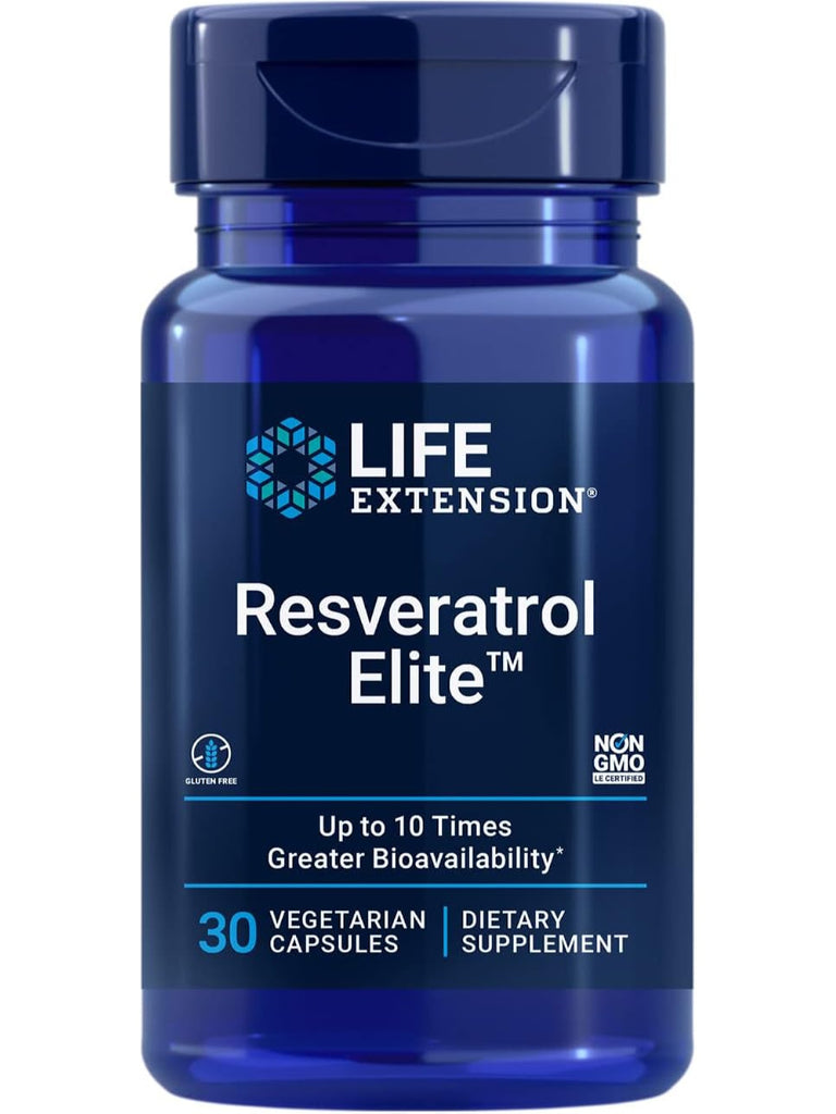 Life Extension, Resveratrol Elite, 30 vegetarian capsules