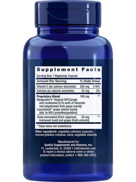 Life Extension, Grapeseed Extract, 60 vegetarian capsules