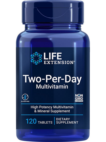 Life Extension, Two-Per-Day Multivitamin, 120 tablets