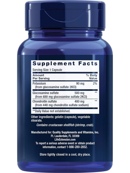 Life Extension, Glucosamine/Chondroitin, 90 Capsules