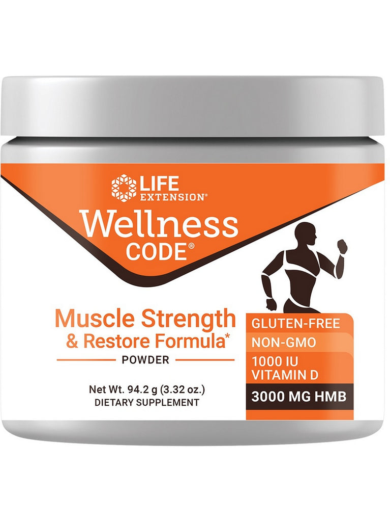 Life Extension, Wellness Code® Muscle Strength & Restore Formula, 3.32 oz