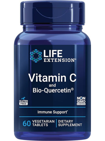 Life Extension, Vitamin C and Bio-Quercetin, 60 vegetarian tablets