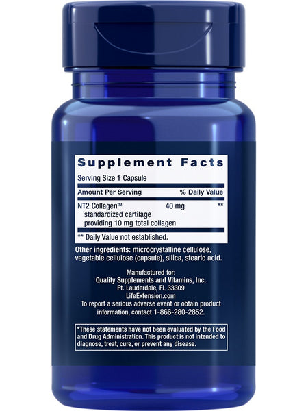 Life Extension, NT2 Collagen™, 40 mg, 60 small capsules