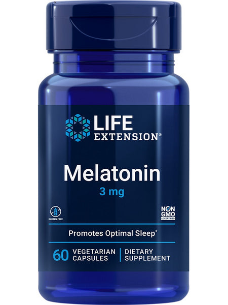 Life Extension, Melatonin, 3 mg, 60 vegetarian capsules