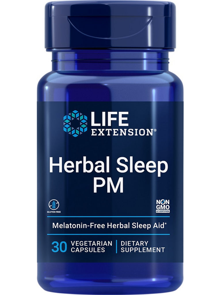 Life Extension, Herbal Sleep PM, 30 vegetarian capsules