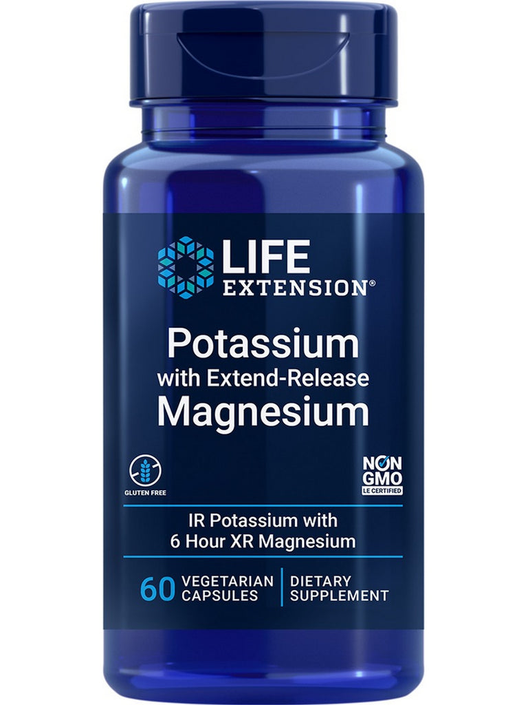 Life Extension, Potassium with Extend-Release Magnesium, 60 vegetarian capsules