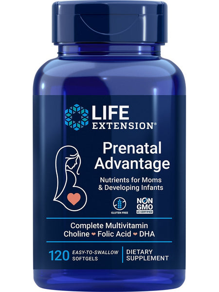 Life Extension, Prenatal Advantage, 120 easy-to-swallow softgels