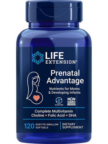 Life Extension, Prenatal Advantage, 120 easy-to-swallow softgels