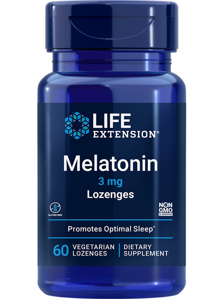 Life Extension, Melatonin, 3 mg, 60 vegetarian lozenges