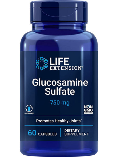 Life Extension, Glucosamine Sulfate, 750 mg, 60 capsules