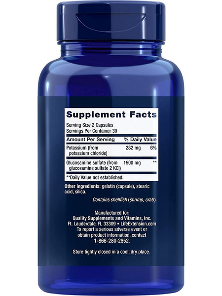 Life Extension, Glucosamine Sulfate, 750 mg, 60 capsules