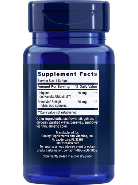 Life Extension, Super Ubiquinol CoQ10 with Enhanced Mitochondrial Support™, 50 mg, 100 softgels