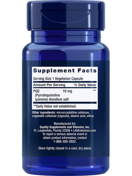 Life Extension, PQQ Caps, 10 mg, 30 vegetarian capsules