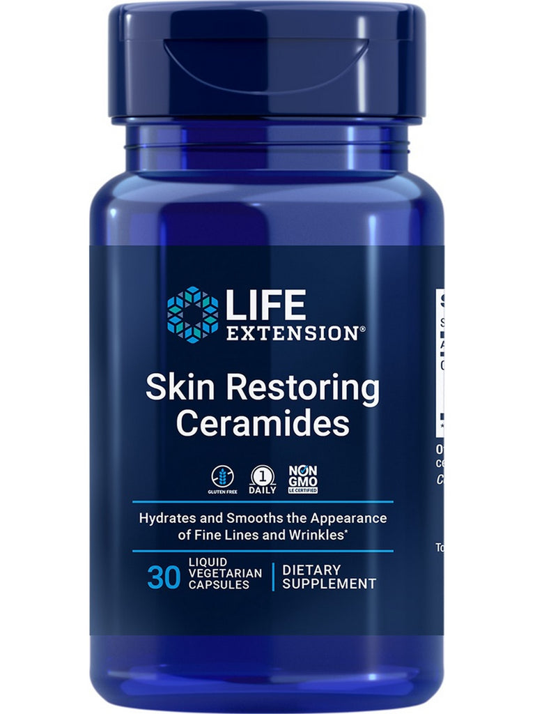 Life Extension, Skin Restoring Ceramides, 30 liquid vegetarian capsules