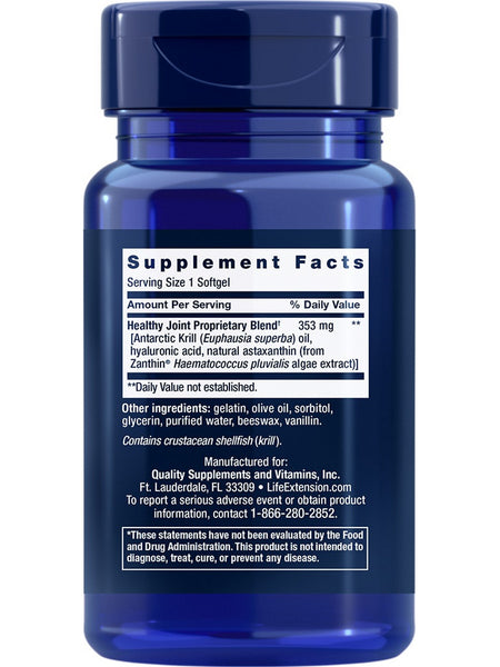 Life Extension, Krill Healthy Joint Formula, 30 softgels