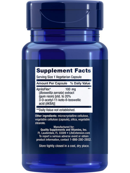 Life Extension, 5-LOX Inhibitor with AprèsFlex®, 100 mg, 60 vegetarian capsules