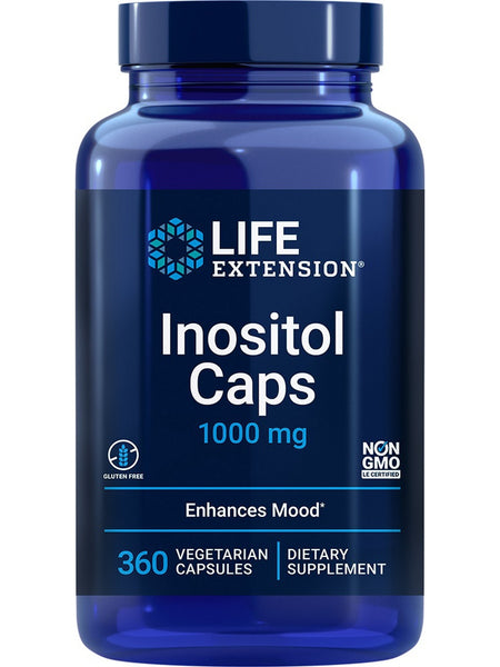 Life Extension, Inositol Caps, 1000 mg, 360 vegetarian capsules