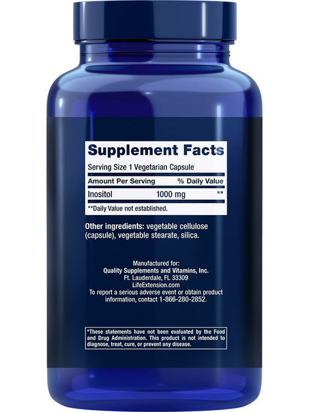 Life Extension, Inositol Caps, 1000 mg, 360 vegetarian capsules
