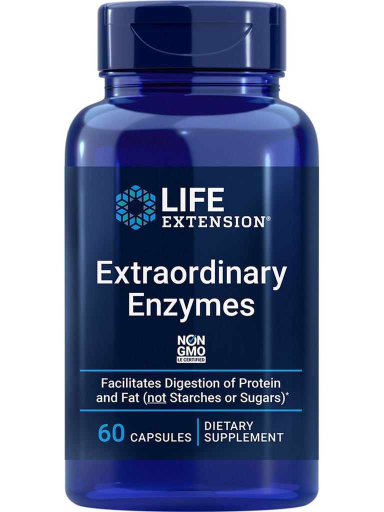 Life Extension, Extraordinary Enzymes, 60 capsules