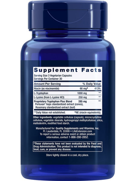 Life Extension, Optimized Tryptophan Plus, 90 vegetarian capsules