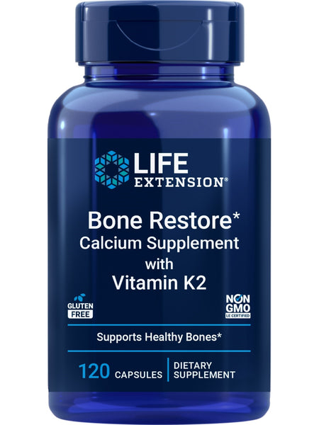 Life Extension, Bone Restore with Vitamin K2, 120 capsules