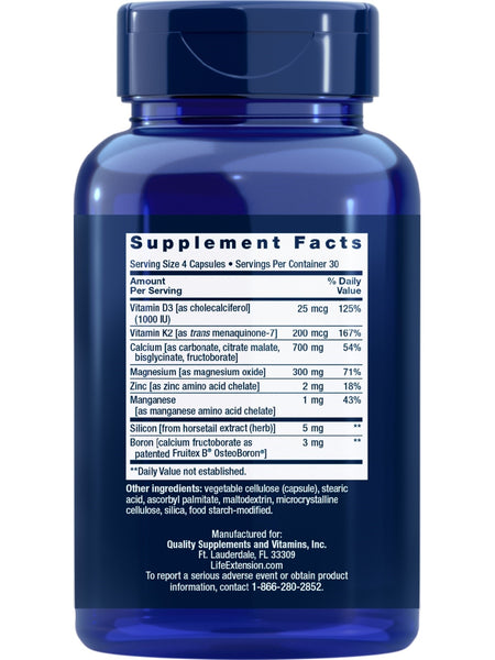 Life Extension, Bone Restore with Vitamin K2, 120 capsules