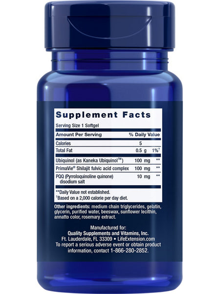 Life Extension, Super Ubiquinol CoQ10 with PQQ, 100 mg, 30 softgels