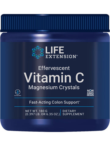 Life Extension, Effervescent Vitamin C Magnesium Crystals, 180 grams