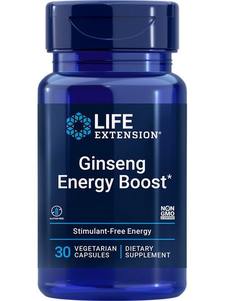 Life Extension, Ginseng Energy Boost, 30 vegetarian capsules