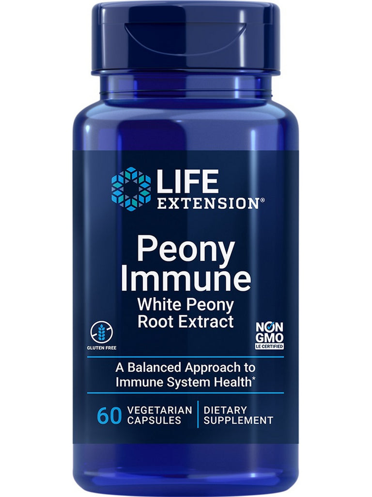 Life Extension, Peony Immune with Peony Root Extract, 60 vegetarian capsules