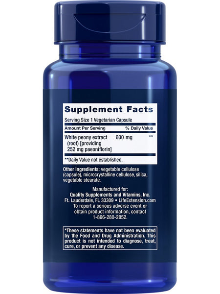 Life Extension, Peony Immune with Peony Root Extract, 60 vegetarian capsules