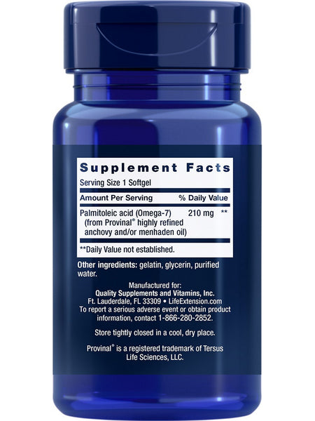 Life Extension, Provinal® Purified Omega-7, 30 softgels