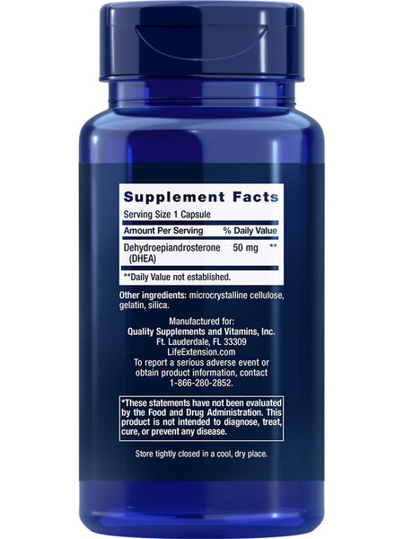Life Extension, DHEA, 50 mg, 60 capsules