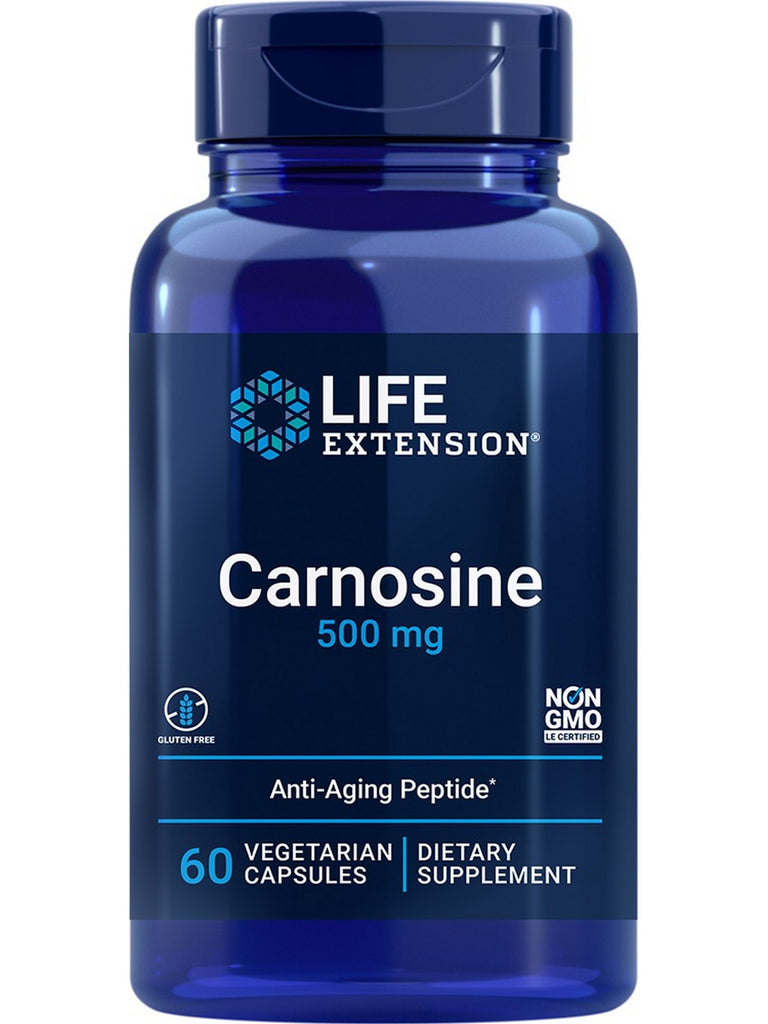Life Extension, Carnosine, 500 mg, 60 vegetarian capsules