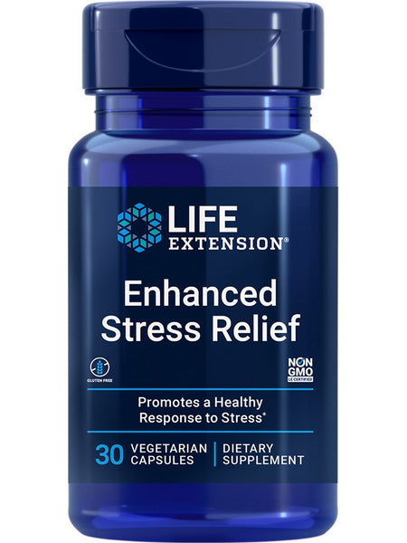 Life Extension, Enhanced Stress Relief, 30 vegetarian capsules