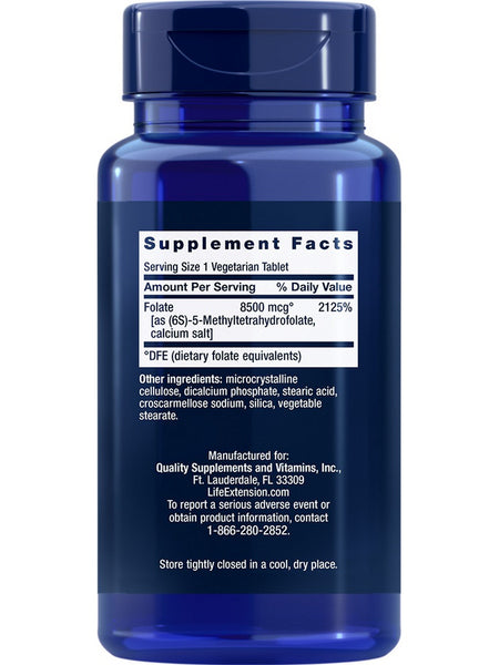 Life Extension, High Potency Optimized Folate, 8500 mcg DFE, 30 vegetarian tablets