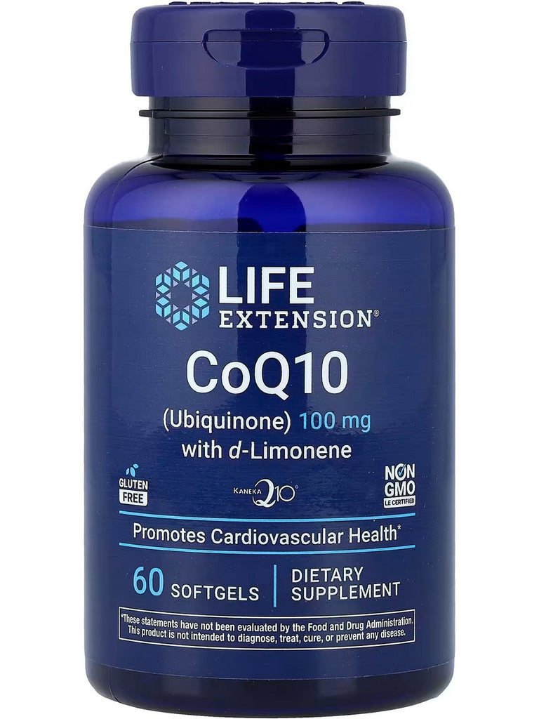 Life Extension, CoQ10 (Ubiquinone) with d-Limonene, 100 mg, 60 Softgels