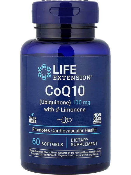 Life Extension, CoQ10 (Ubiquinone) with d-Limonene, 100 mg, 60 Softgels