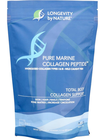 Longevity by Nature, Pure Marine Collagen Peptide, Collagen Type I & III, 7.1 oz