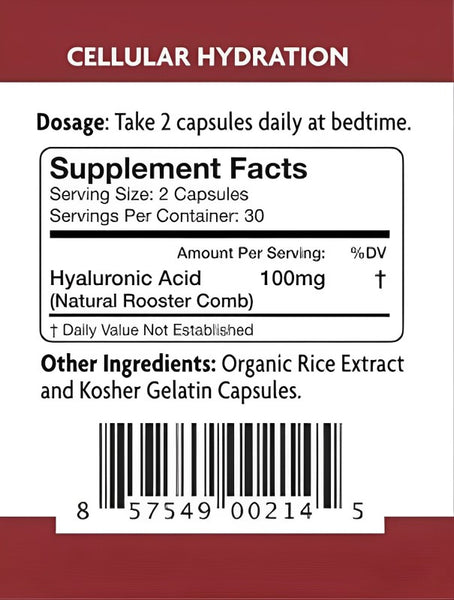 Longevity by Nature, H.A.95 Hyaluronic Acid, 60 Capsules