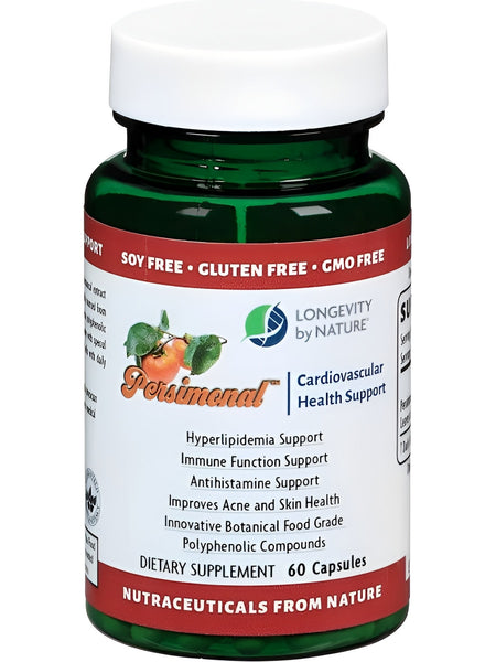 Longevity by Nature, Persimonal Cardiovascular Health Support, 60 Capsules