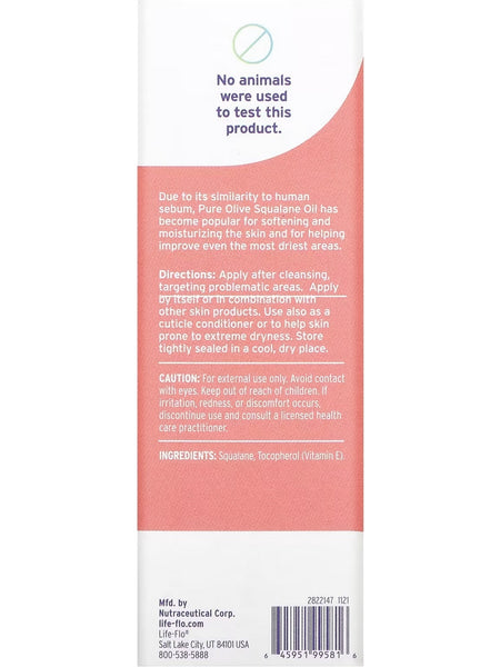 Life-flo, Pure Olive Squalane Oil, 2 fl oz