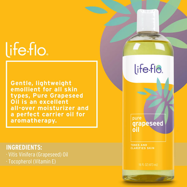 Life-flo, Pure Grapeseed Oil, 16 fl oz