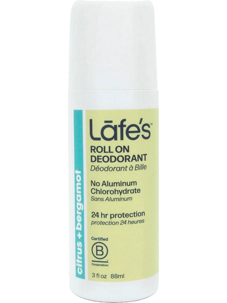 Lafe's Natural BodyCare, Lafe's Roll-On Citrus + Bergamot, 3 oz