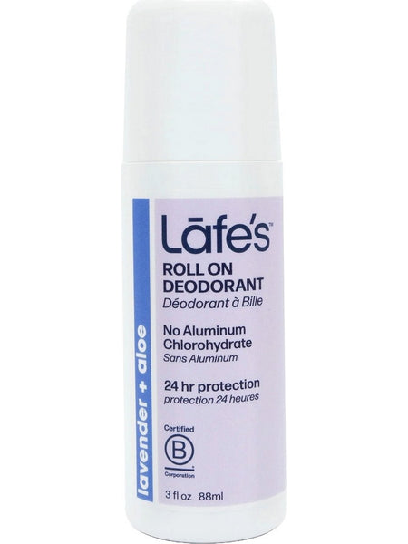 Lafe's Natural BodyCare, Lafe's Roll-On Deodorant Lavender + Aloe, 3 oz
