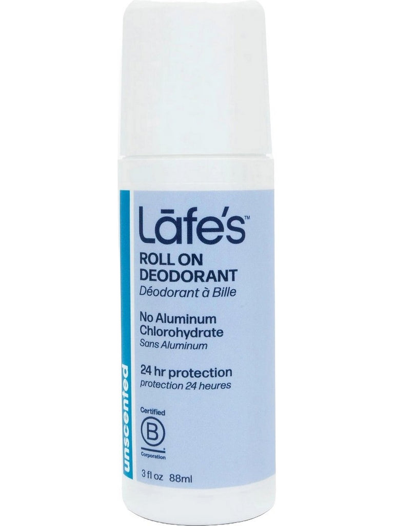 Lafe's Natural BodyCare, Lafe's Roll-On Unscented, 3 oz
