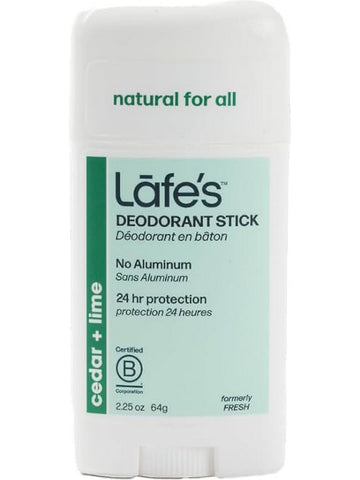 Lafe's Natural BodyCare, Lafe's Twist Stick Deodorant Cedar + Lime, 2.5 oz