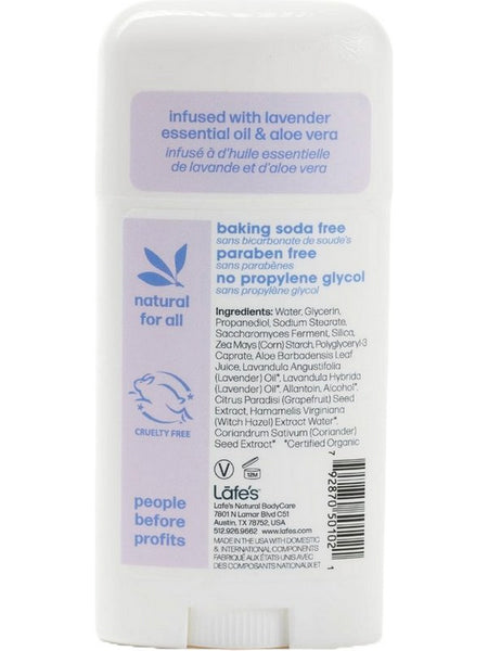 Lafe's Natural BodyCare, Lafe's Twist Stick Deodorant Lavender + Aloe, 2.5 oz
