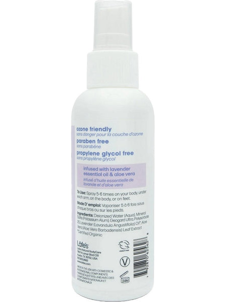 Lafe's Natural BodyCare, Lafe's Spray Deodorant Lavender & Aloe, 4 fl oz
