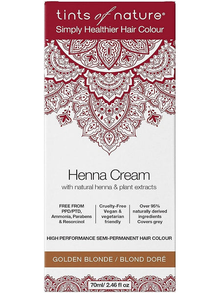 ** 12 PACK ** Tints of Nature, Henna Cream, High Performance Semi-Permanent Hair Colour, Golden Blonde, 2.46 fl oz